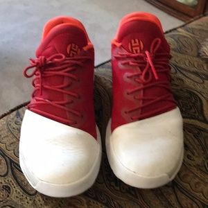 Harden Vol.1 Red and White Size 10.5 Basketball